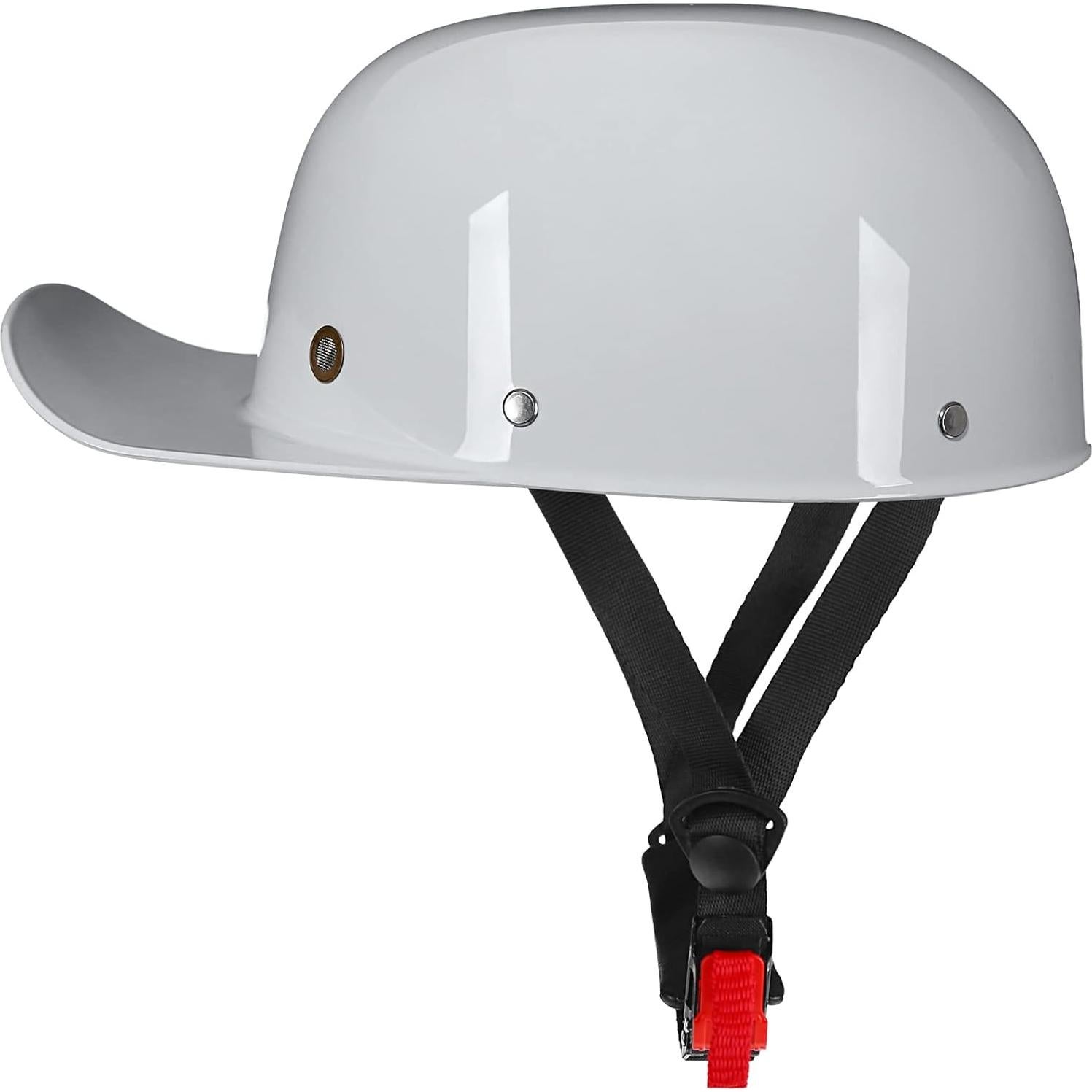 Casco Estilo Béisbol Yesmotor Mediano Fibra de Carbono