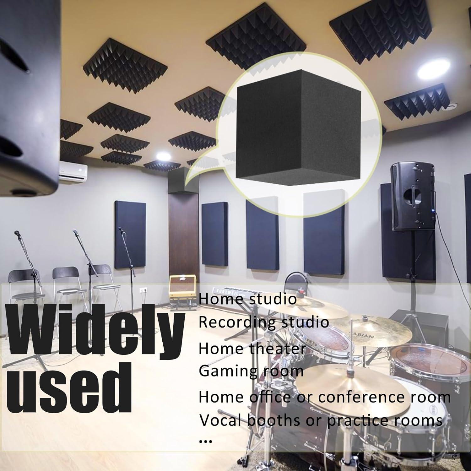 Trampas de Graves Acústicas de Esquina 30x30 cm - Alta Densidad