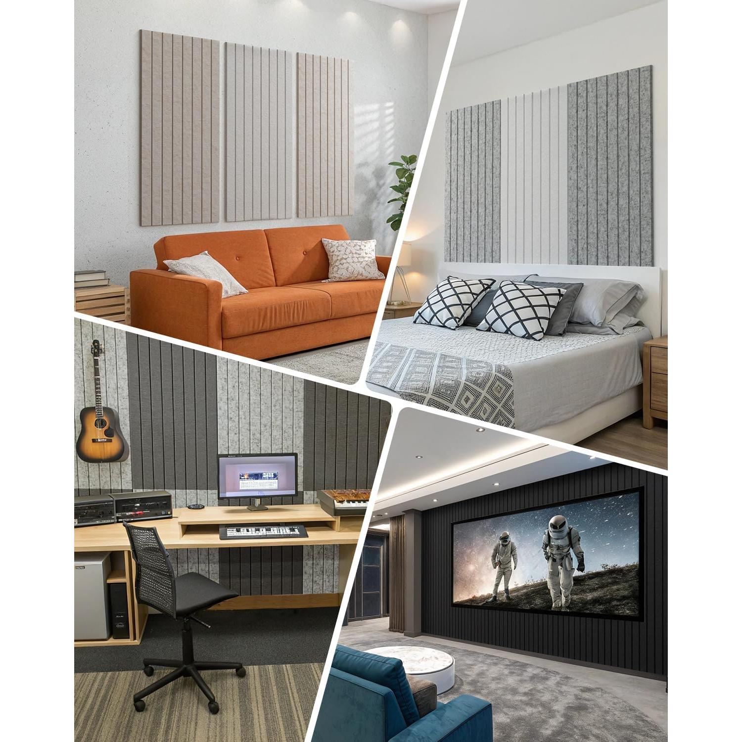 Paneles Aislantes Acústicos Autoadhesivos Soundsbay 3 Pzas 120x60cm