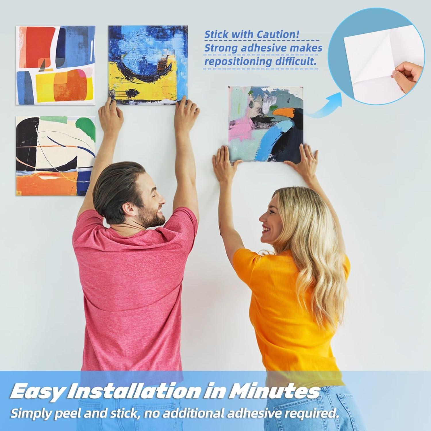 8 Paneles Acústicos Autoadhesivos AtawLege - Pintura Artística