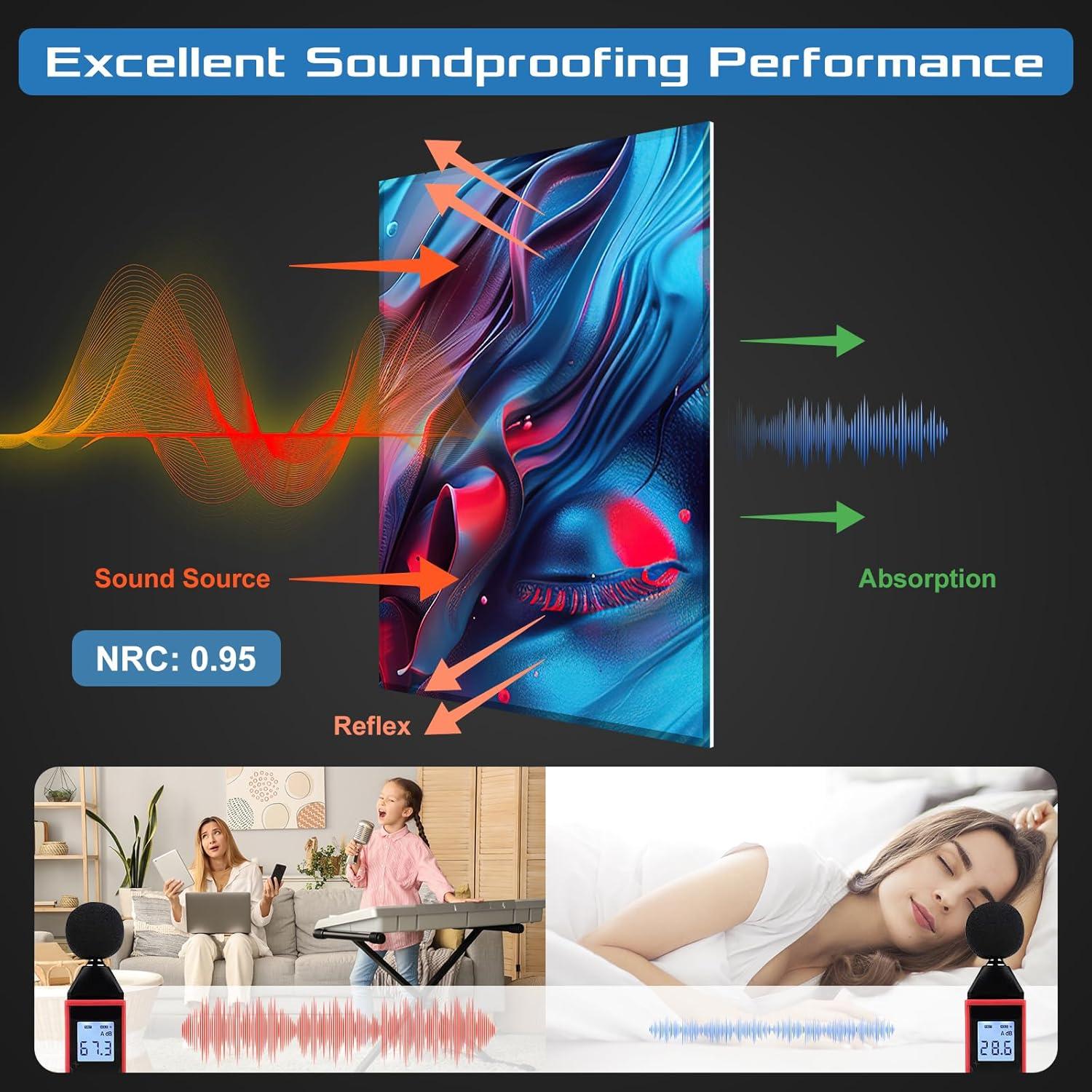 Paneles Acústicos Artísticos BILUOS 121.9x81.3cm Estatuas