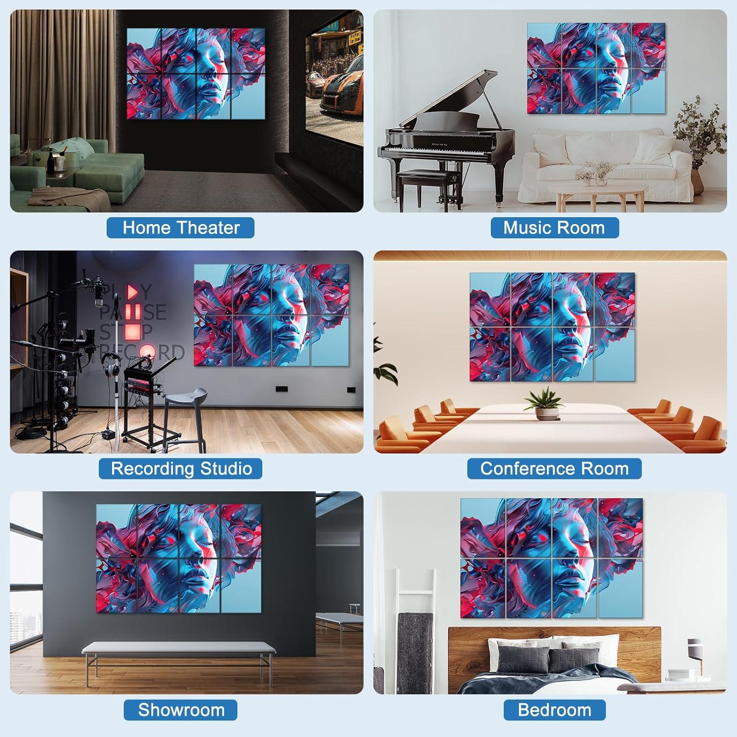 Paneles Acústicos Artísticos BILUOS 121.9x81.3cm Estatuas