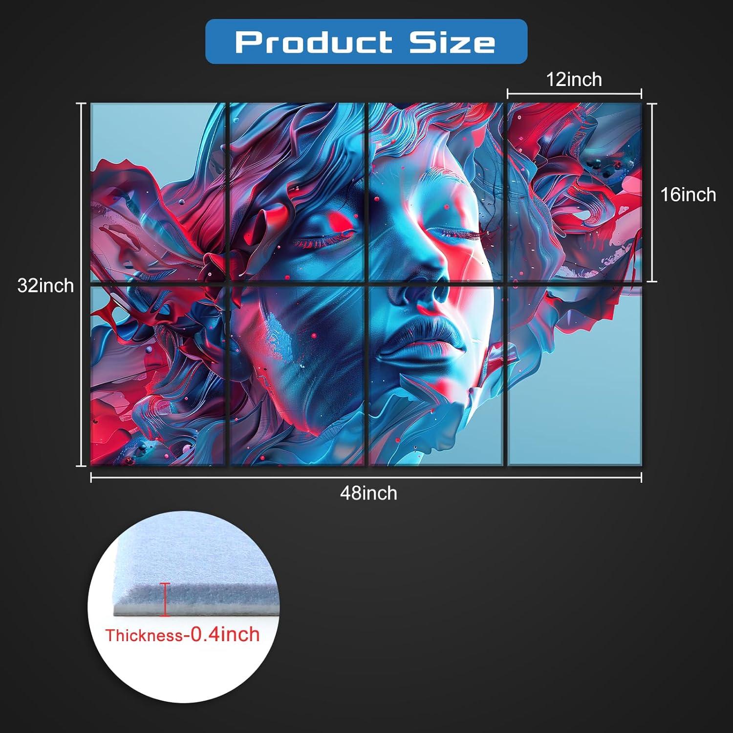 Paneles Acústicos Artísticos BILUOS 121.9x81.3cm Estatuas