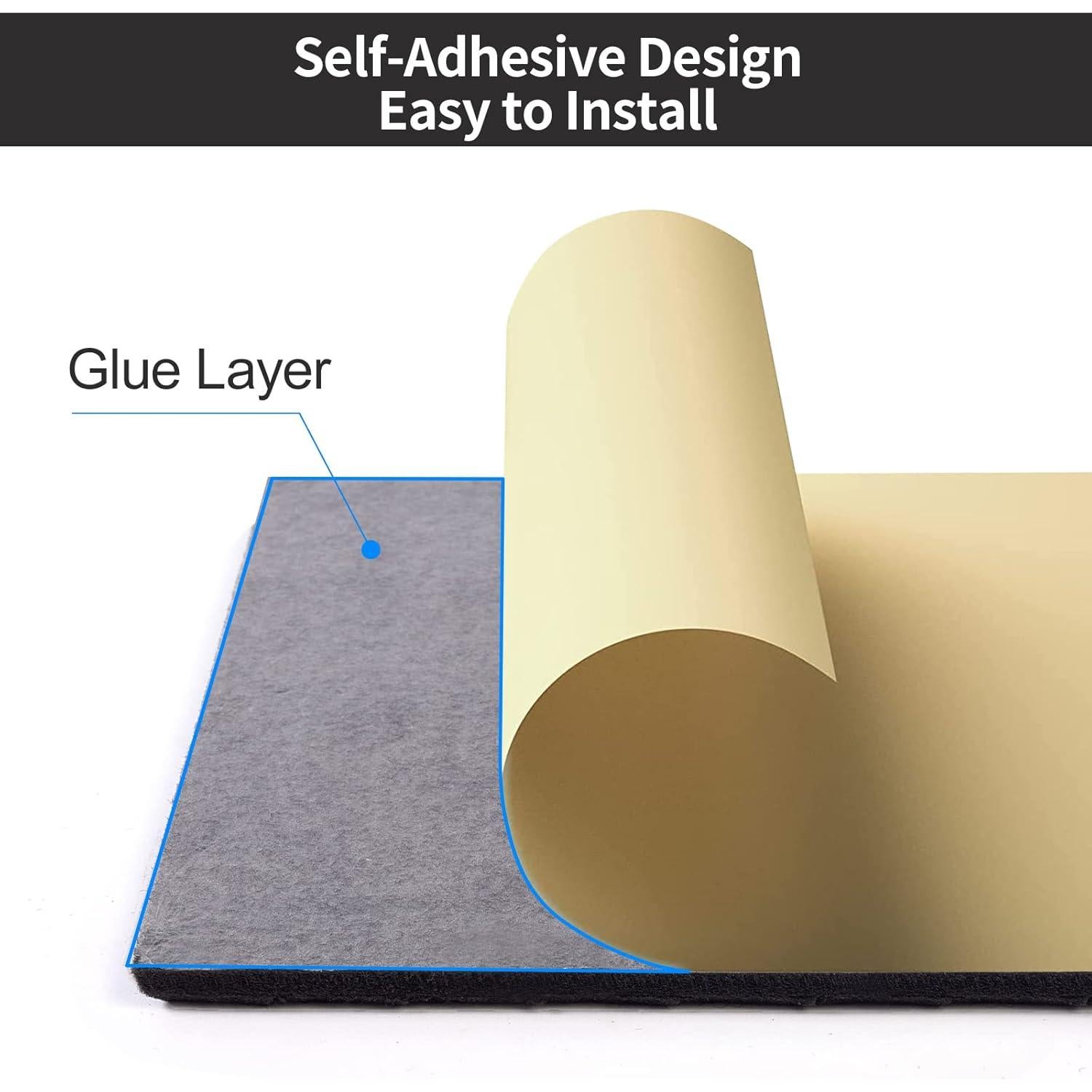 Paneles Acústicos HIJIRH 16 Pcs 30.48x30.48 cm Negro