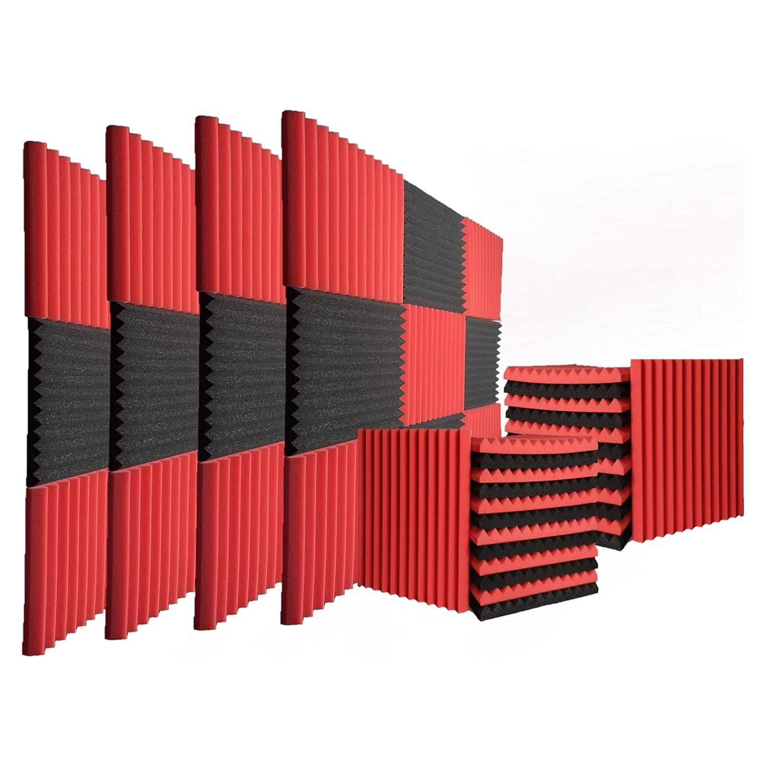 Paquete de 52 Paneles Acústicos YDHTDLHC 30x30 cm Alta Densidad