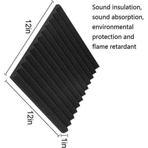 Paquete de 52 Paneles Acústicos YDHTDLHC 30x30 cm Alta Densidad