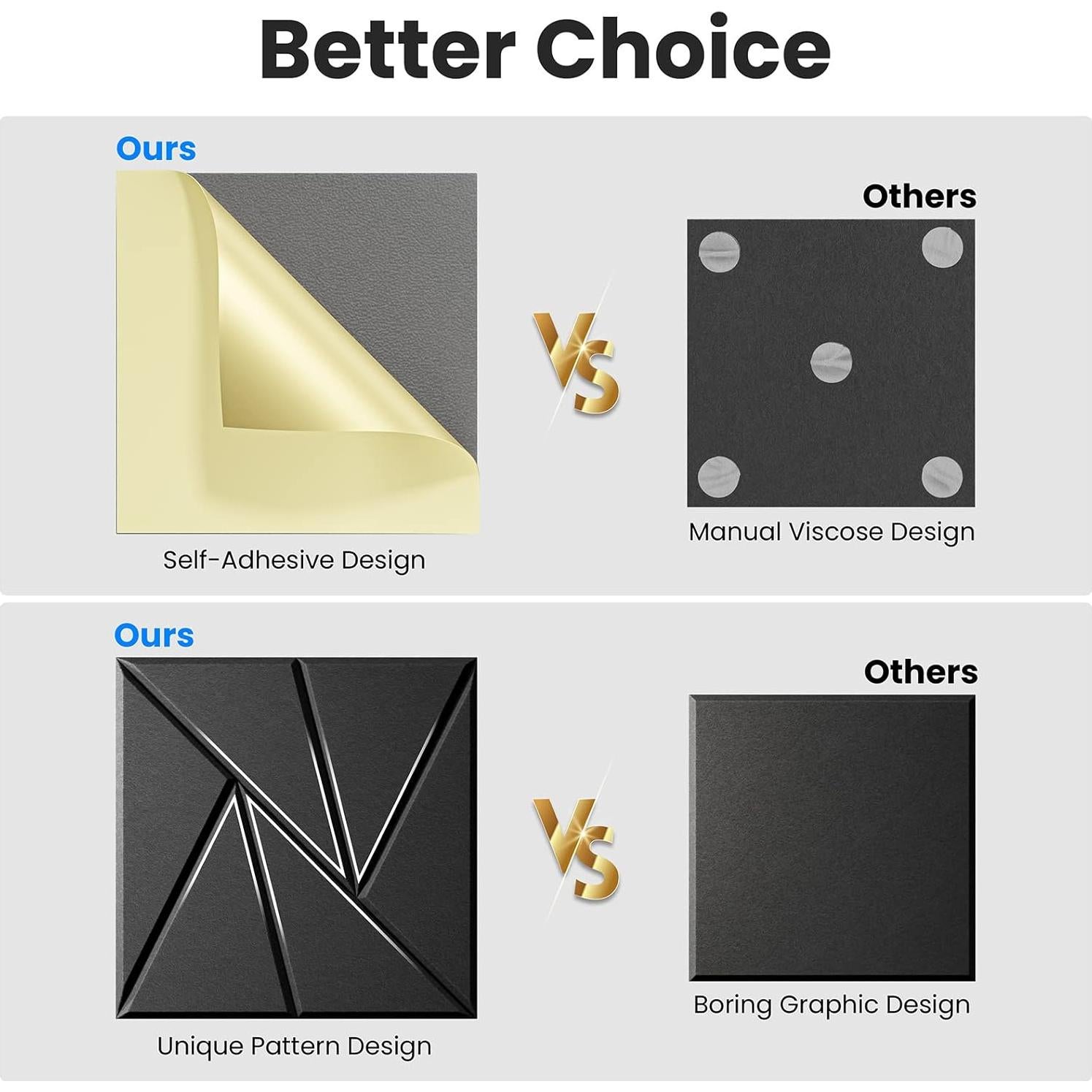 Paneles Acústicos Autoadhesivos Lebenforce 20 Piezas 30.48x30.48cm