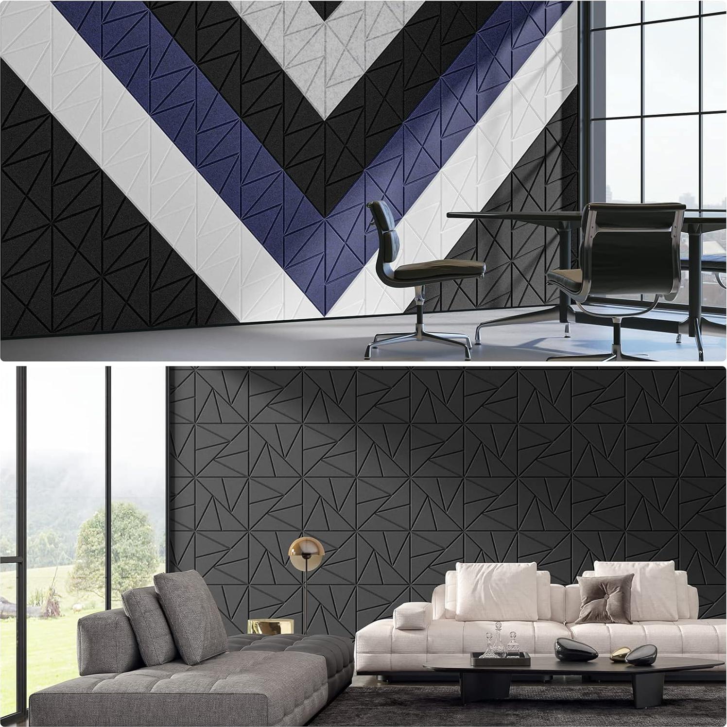 Paneles Acústicos Autoadhesivos Lebenforce 20 Piezas 30.48x30.48cm