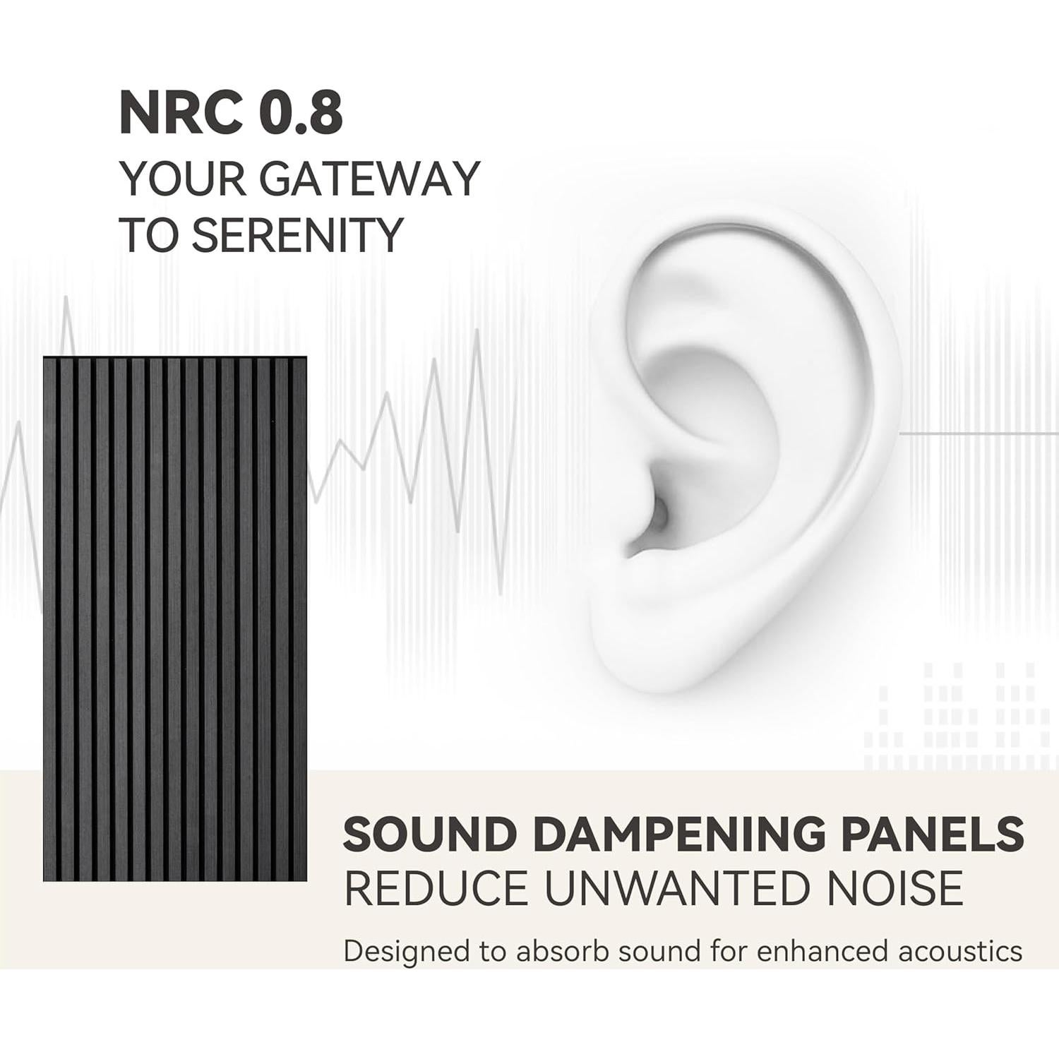 Paneles Acústicos Absorbentes Upick 16 Piezas 48x61cm Negro Mate