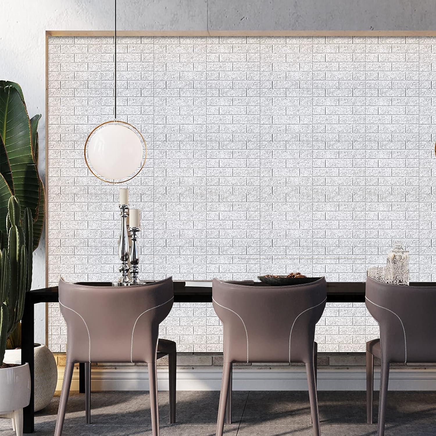 Paneles Acústicos Autoadhesivos Tutmyrea 18 PCS Ladrillo Gris