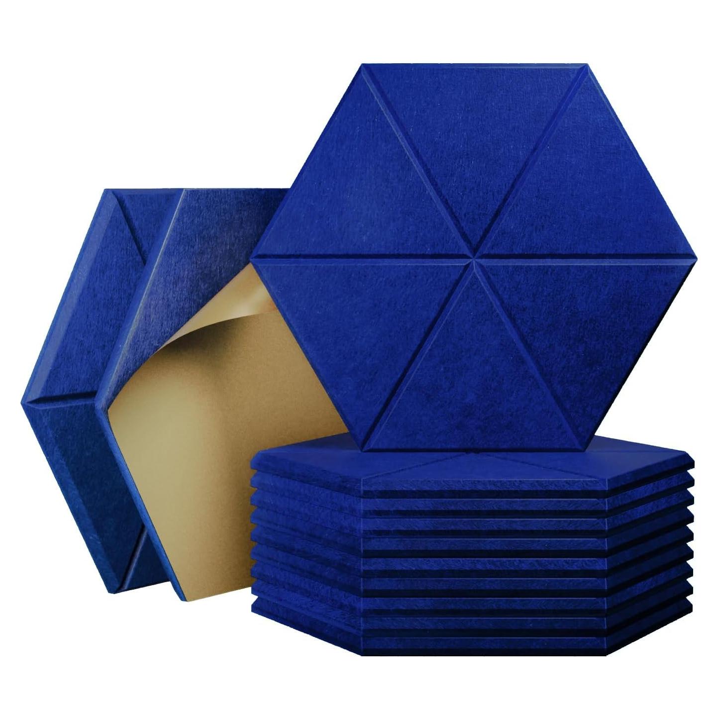 Paquete de 12 Paneles Acústicos Autoadhesivos Diapu 35.5x30.5cm