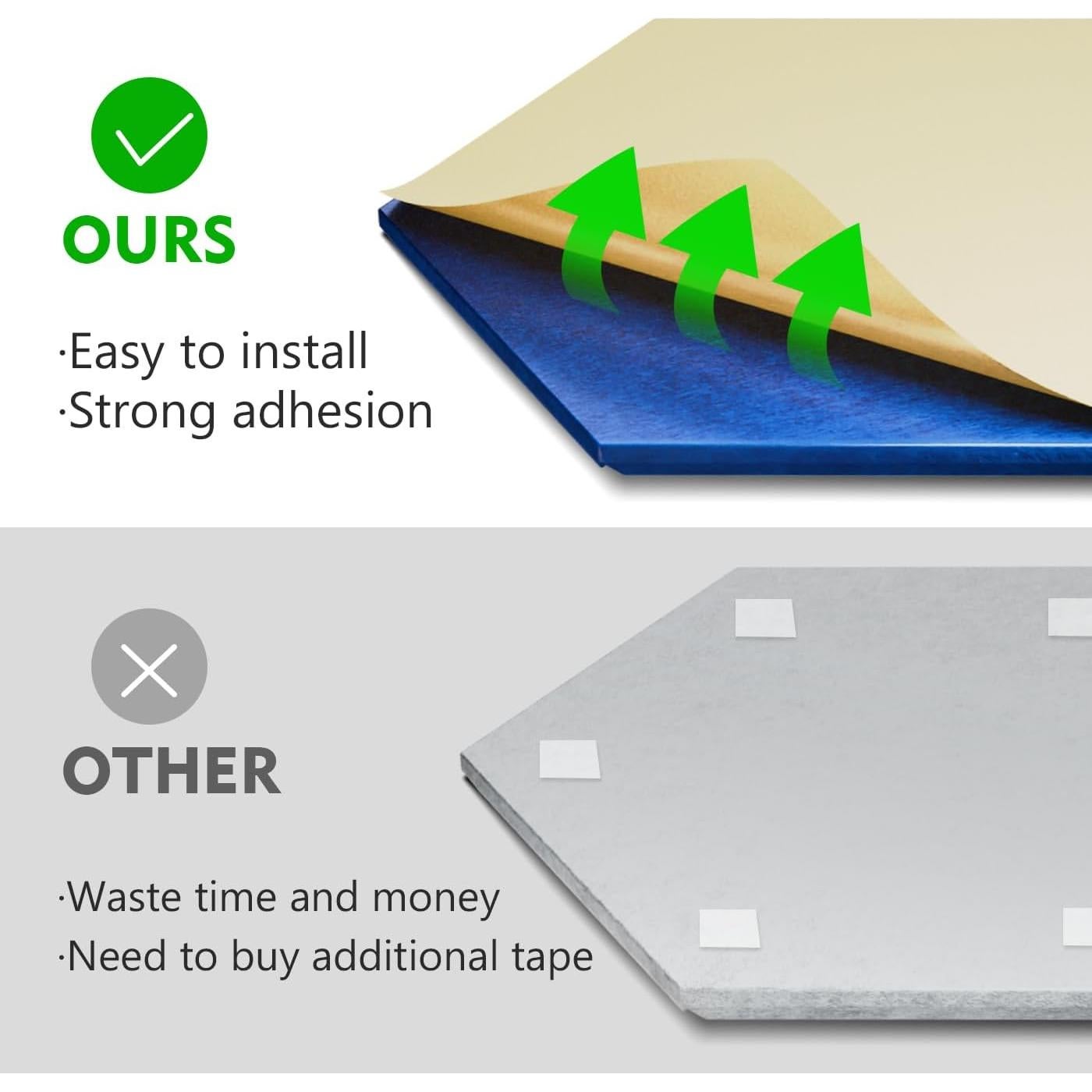 Paquete de 12 Paneles Acústicos Autoadhesivos Diapu 35.5x30.5cm