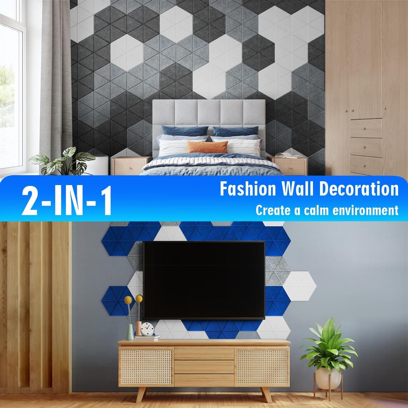 Paquete de 12 Paneles Acústicos Autoadhesivos Diapu 35.5x30.5cm