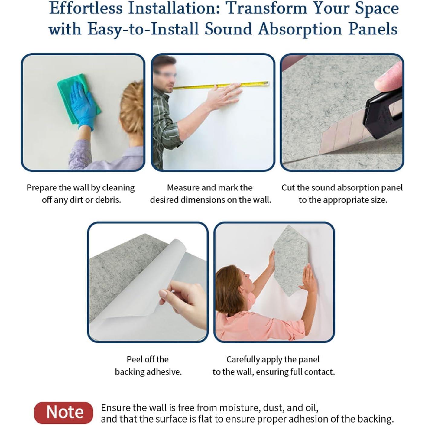 Paneles Acústicos Woven Sound 16 Piezas 40.6x30.5 cm Gris