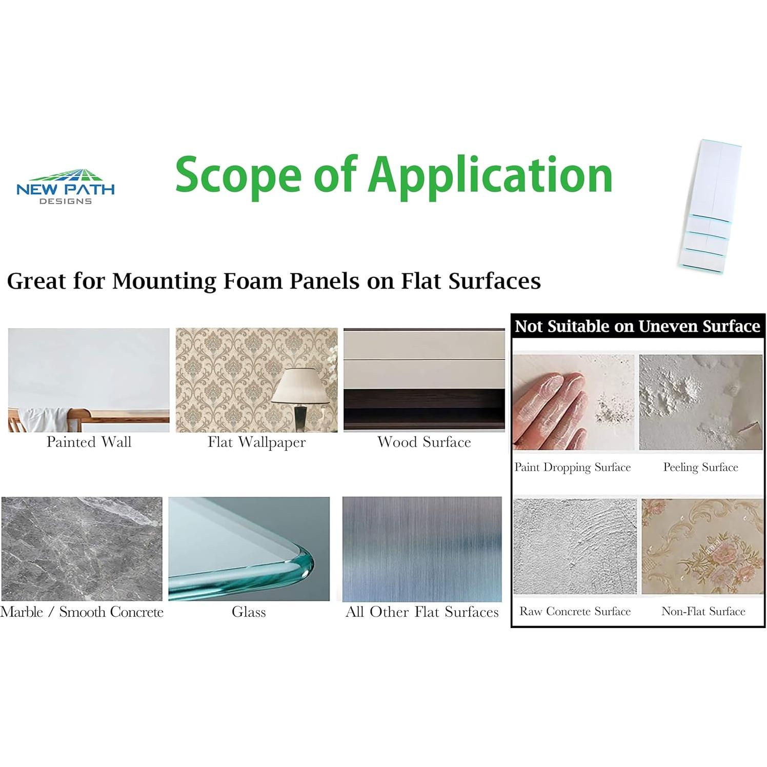 Cinta Adhesiva Doble Cara New Path Designs 192 Piezas 1.9 cm