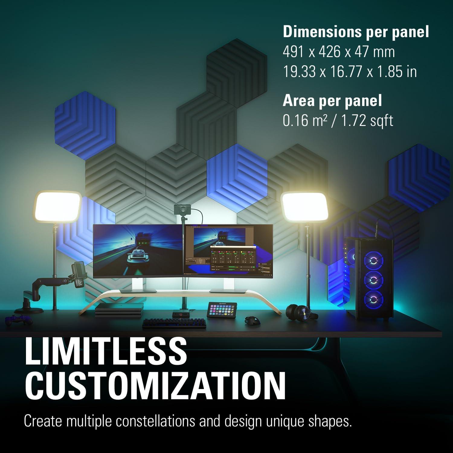 Paneles Acústicos Elgato Wave - Set de 6 Azul, Doble Densidad