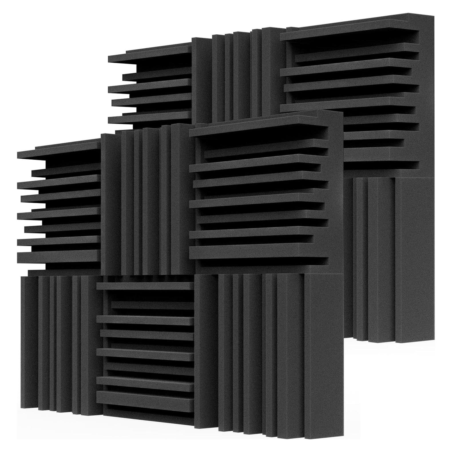 Paneles Acústicos TroyStudio 12 Pcs 30.48x30.48x7.62 cm