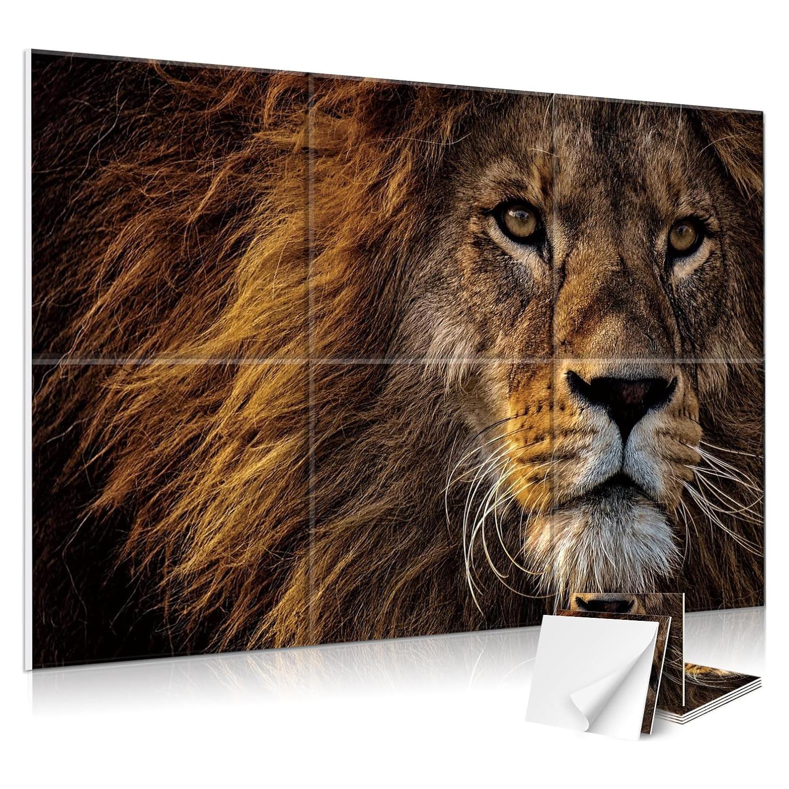 Paneles Acústicos Artísticos JBER 6 Piezas 55.88x121.92 cm León