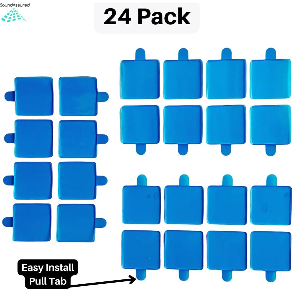 Cinta de Montaje Adhesiva Doble Cara SoundAssured 24 Piezas