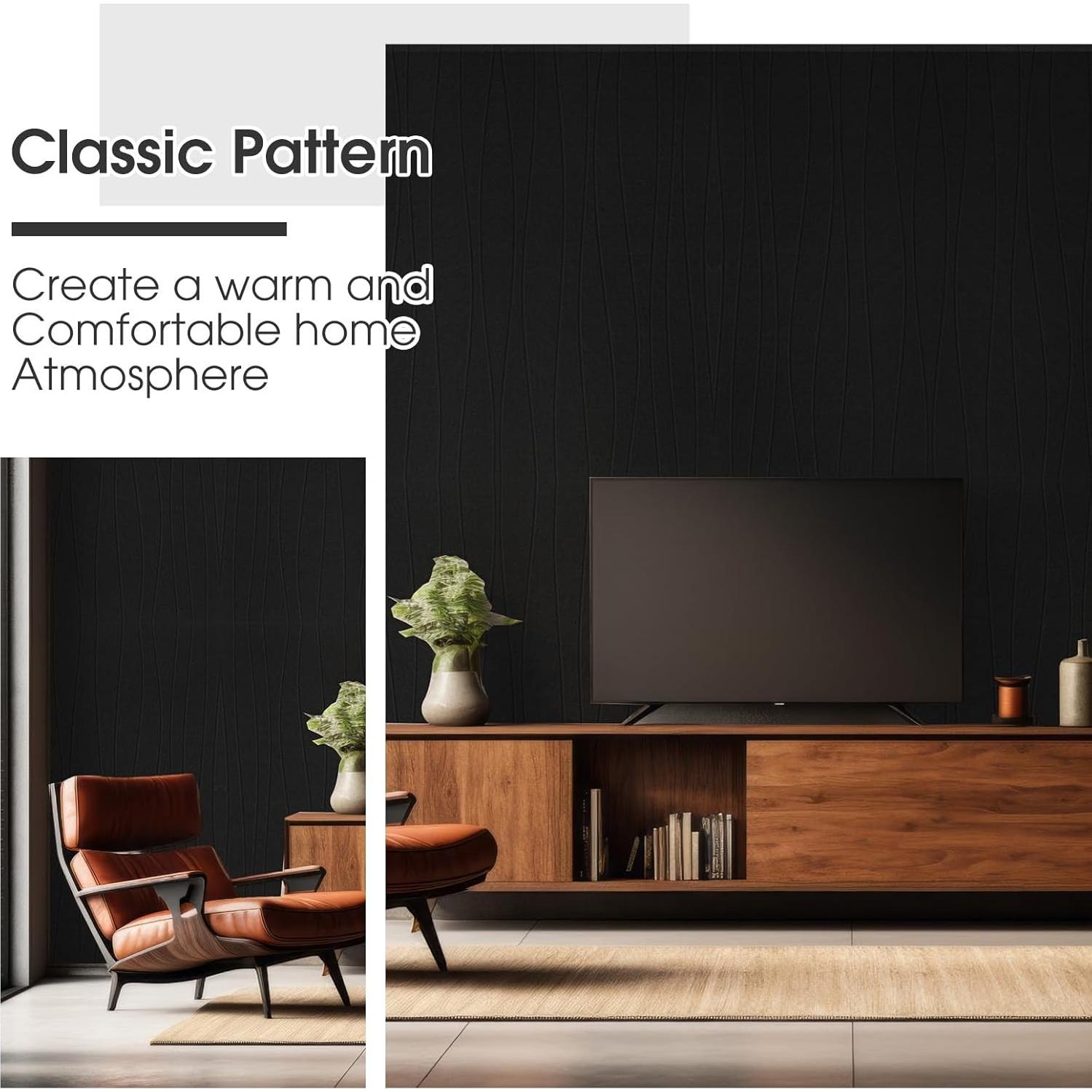 Paquete de 5 Paneles Acústicos Coume 119.4x60 cm Autoadhesivos