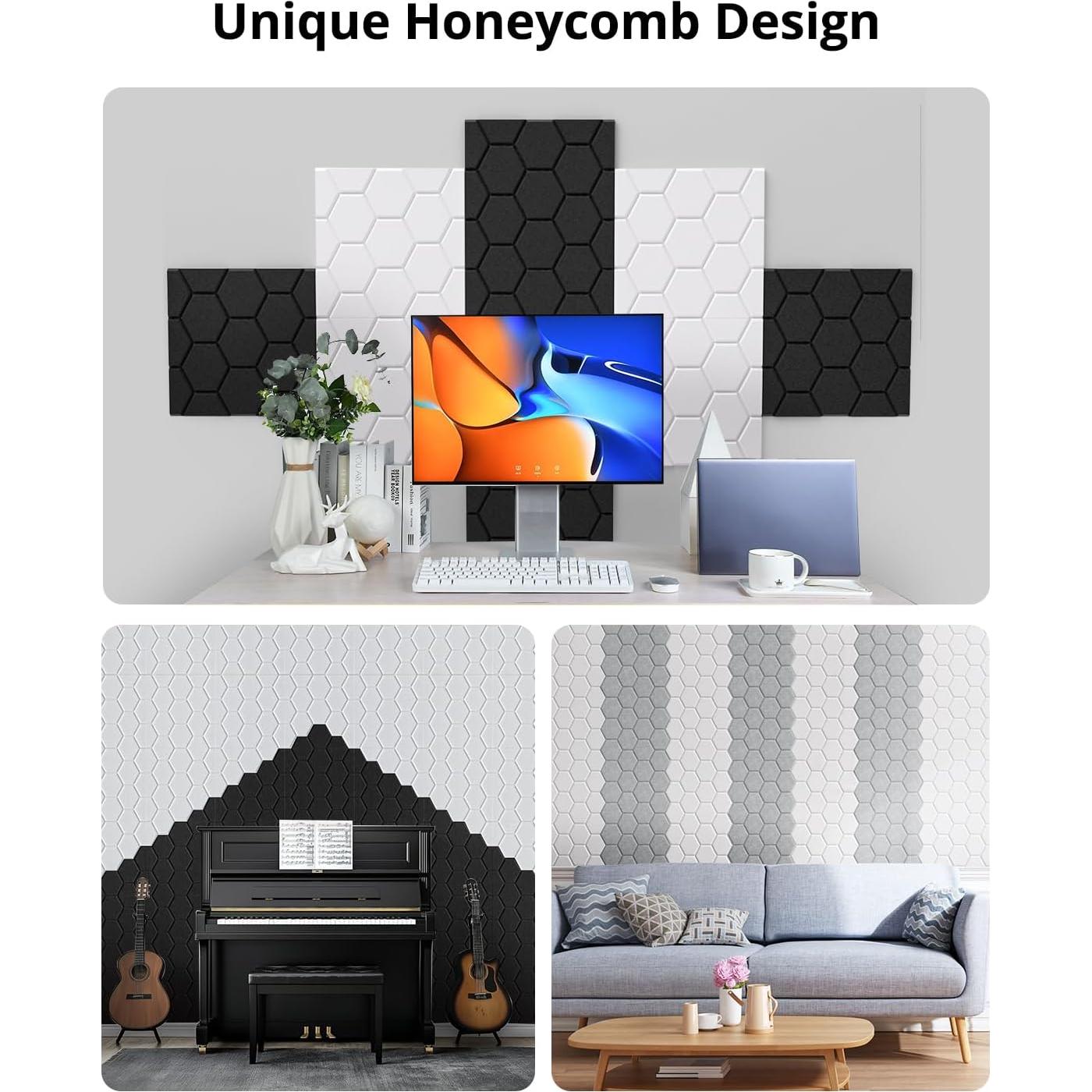 Paneles Insonorizados Autoadhesivos Kuchoow 18 Piezas 30.48cm