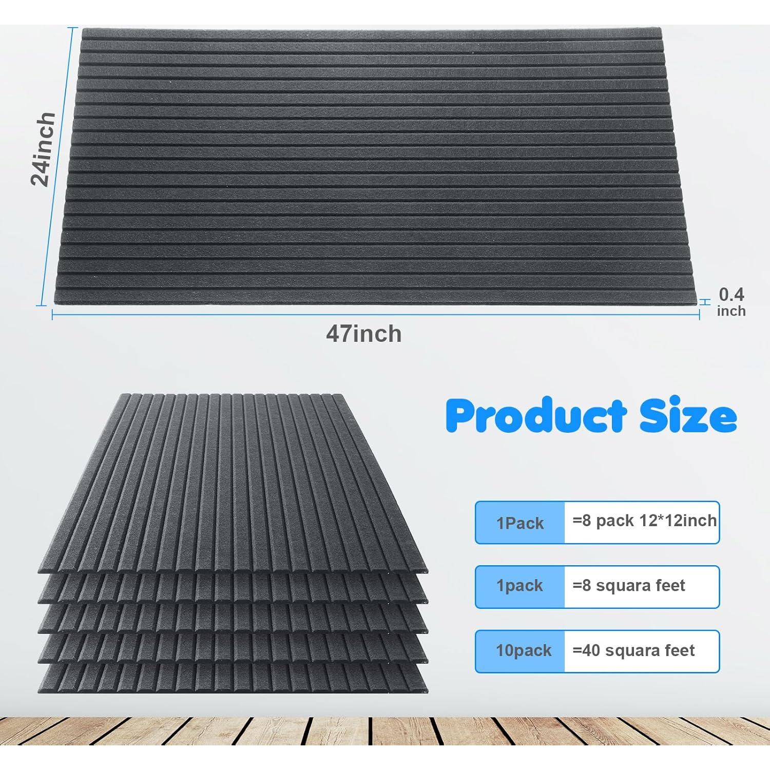 Paneles Acústicos Autoadhesivos Woanger 5 Piezas 119.4x61 cm
