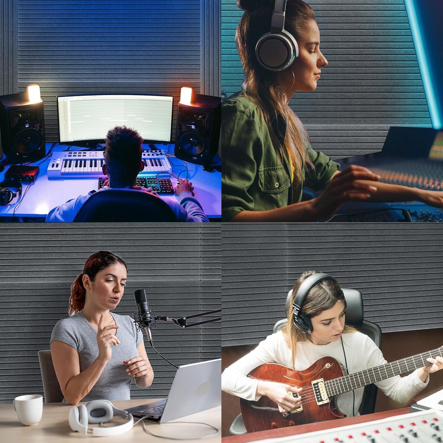 Paneles Acústicos Autoadhesivos Woanger 5 Piezas 119.4x61 cm