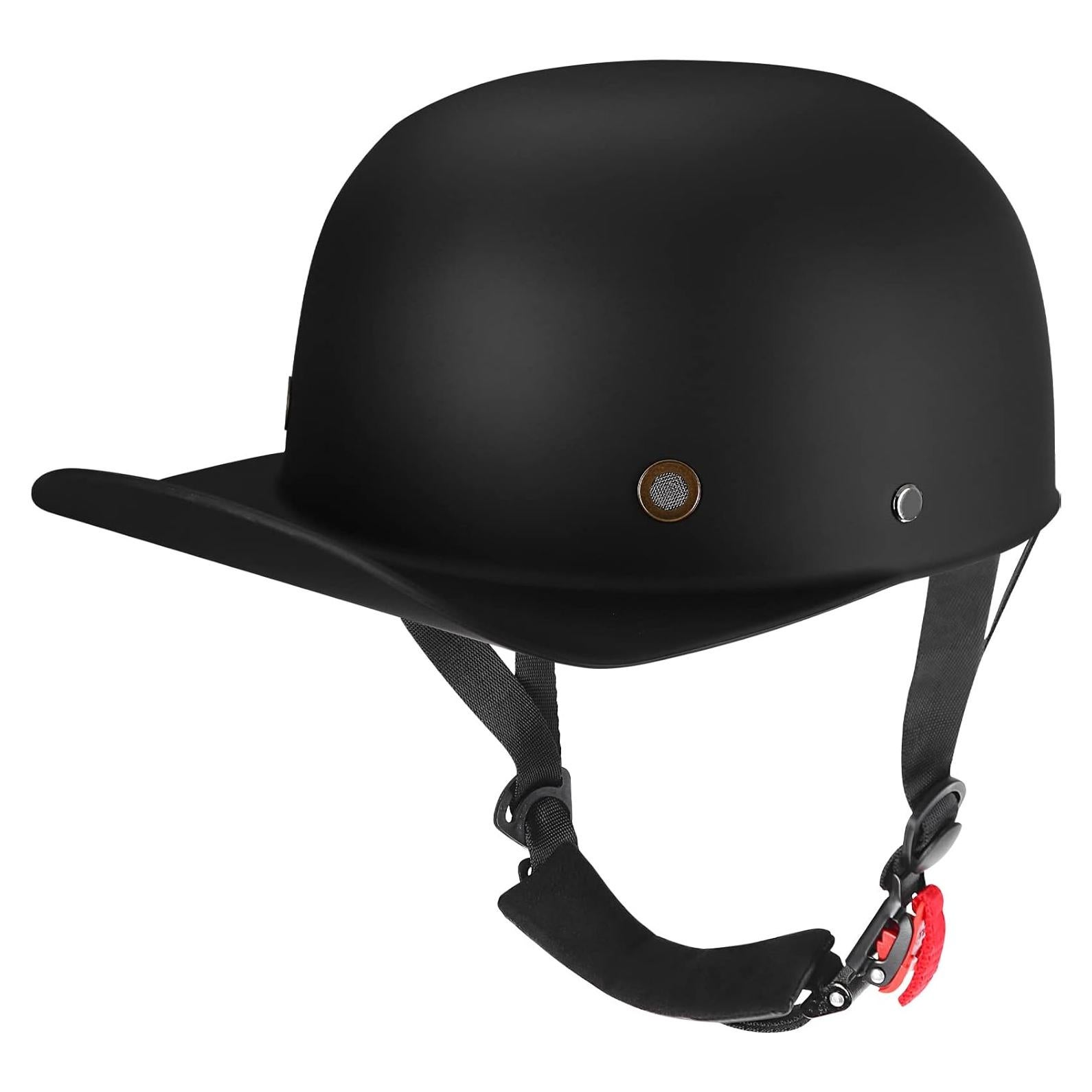 Casco Estilo Béisbol Yesmotor Mediano Fibra de Carbono