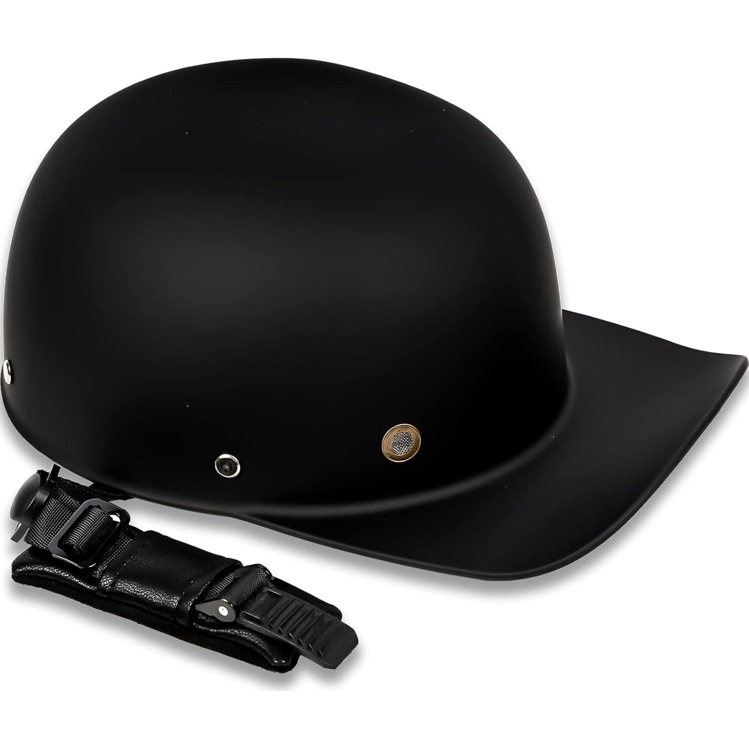 Casco Estilo Béisbol Yesmotor Mediano Fibra de Carbono