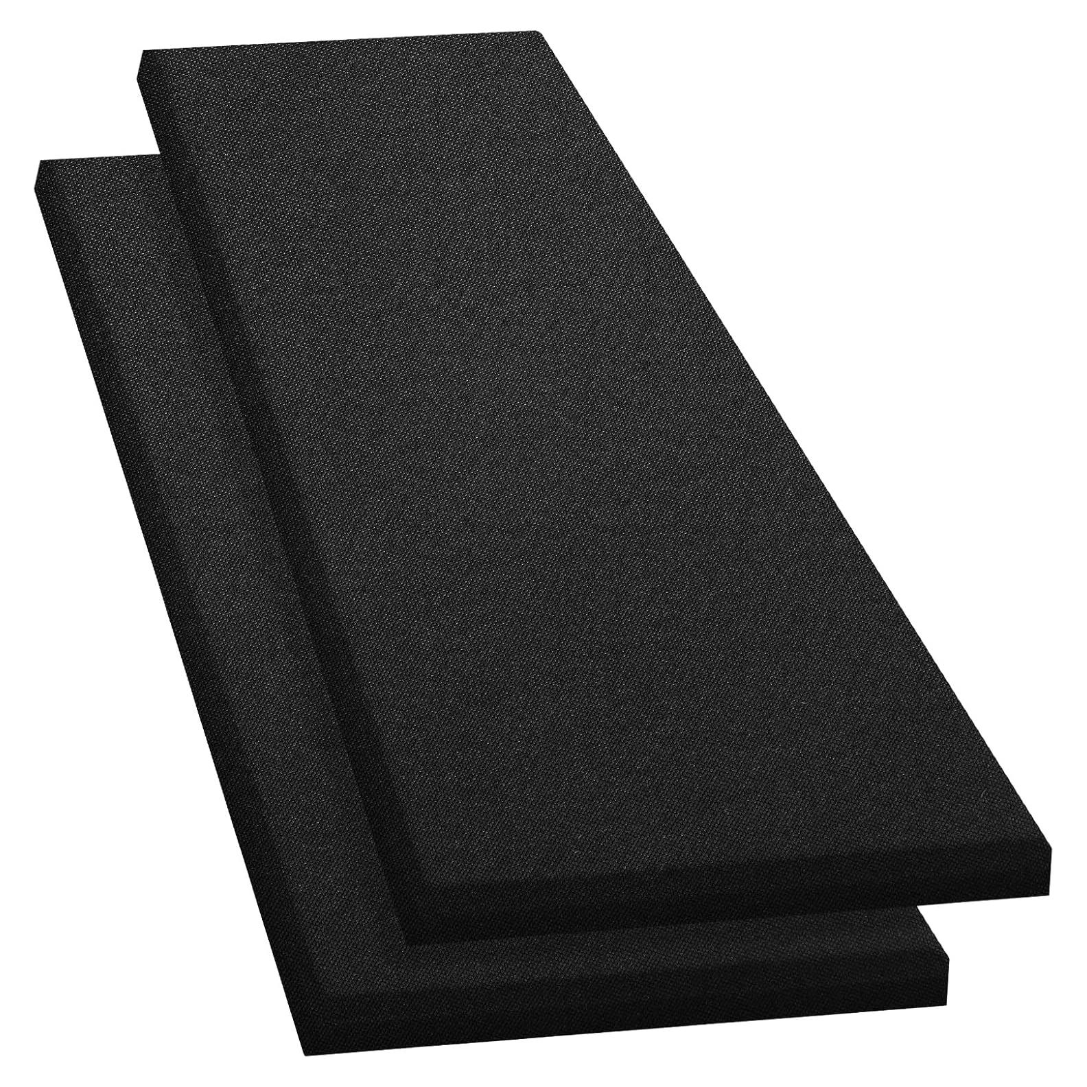 Panel Acústico Negro 60x30 cm - Paquete de 2 Absorbentes de Sonido