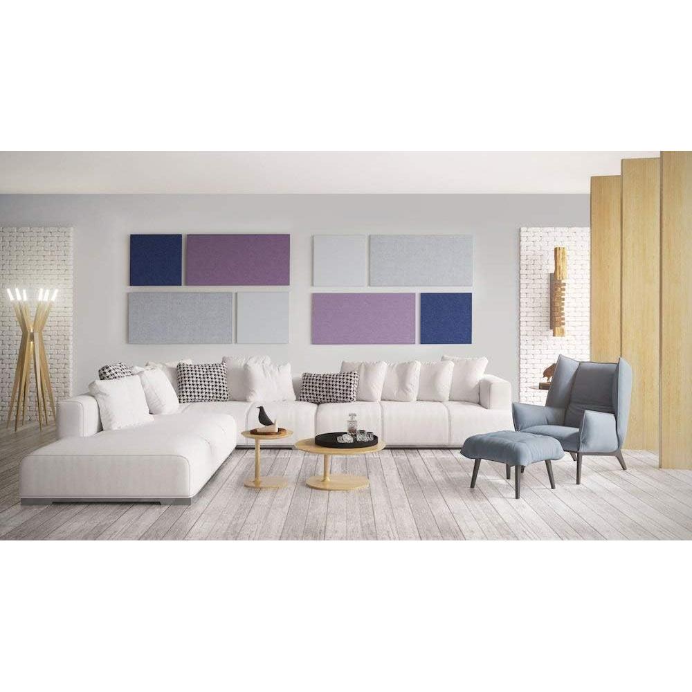 Panel Acústico ADW Rectángulo 121.92x60.96x2.54 cm Blanco