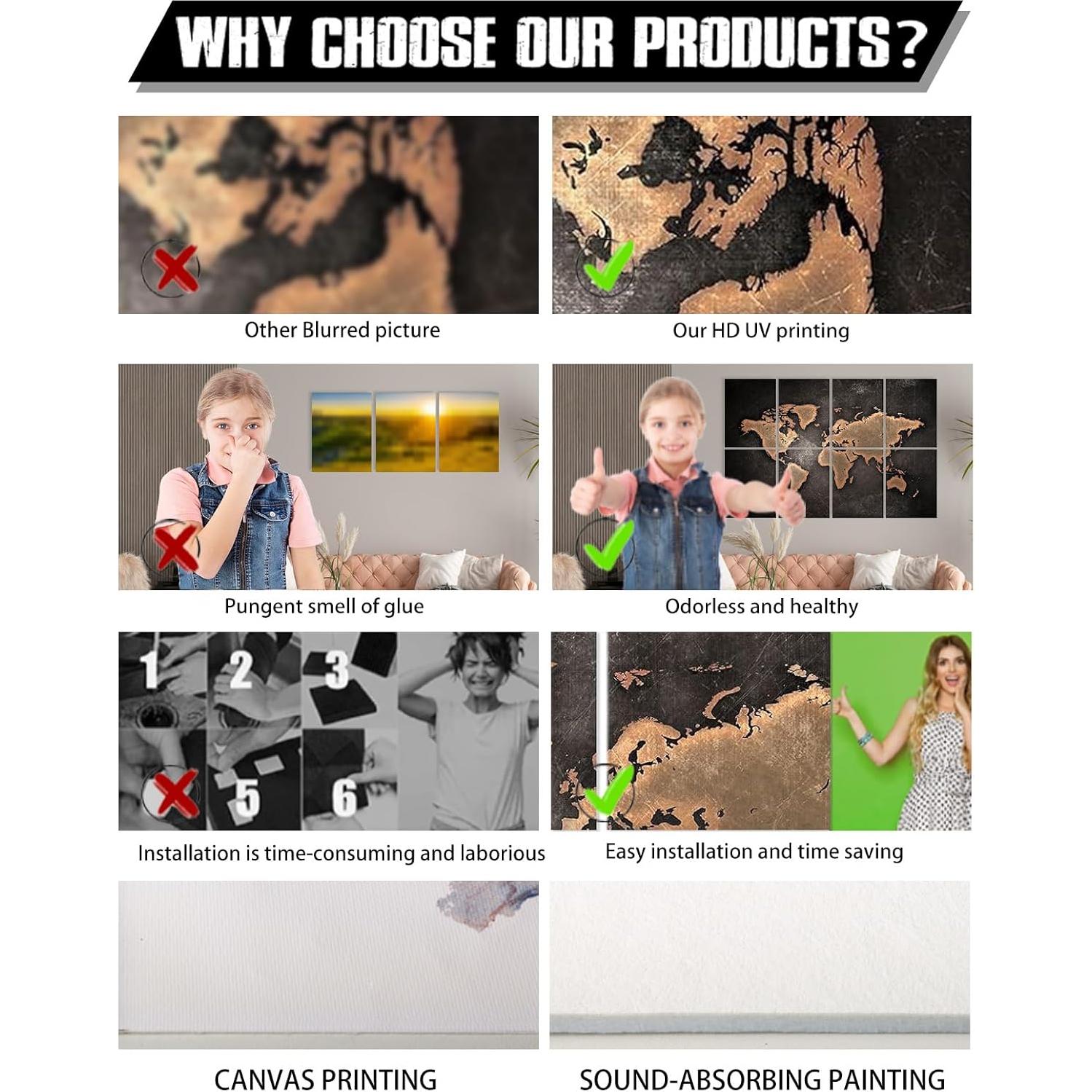 Paneles Acústicos Art Absorbentes de Sonido 30x40cm 8 Pcs