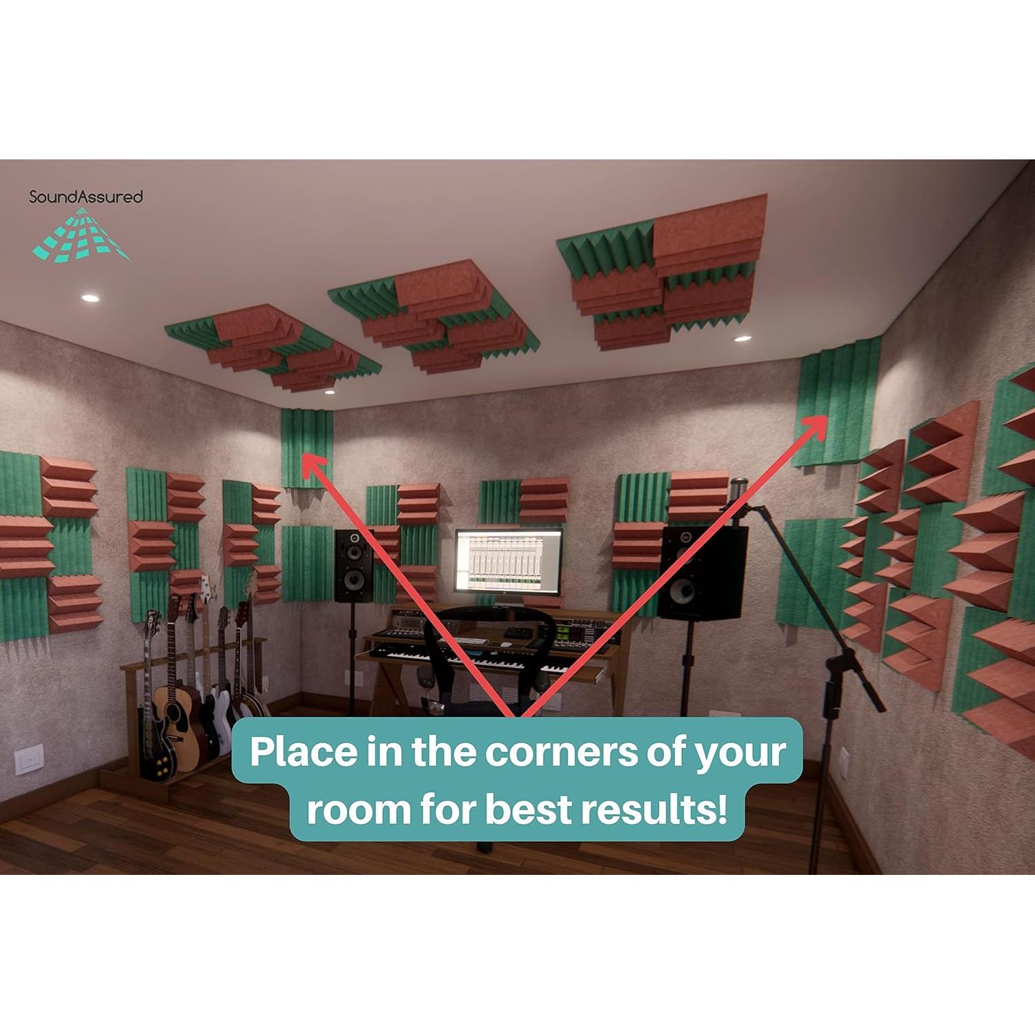 Trampas de Graves Acústicas SoundAssured 8 Unidades 30.5x30.5x61cm