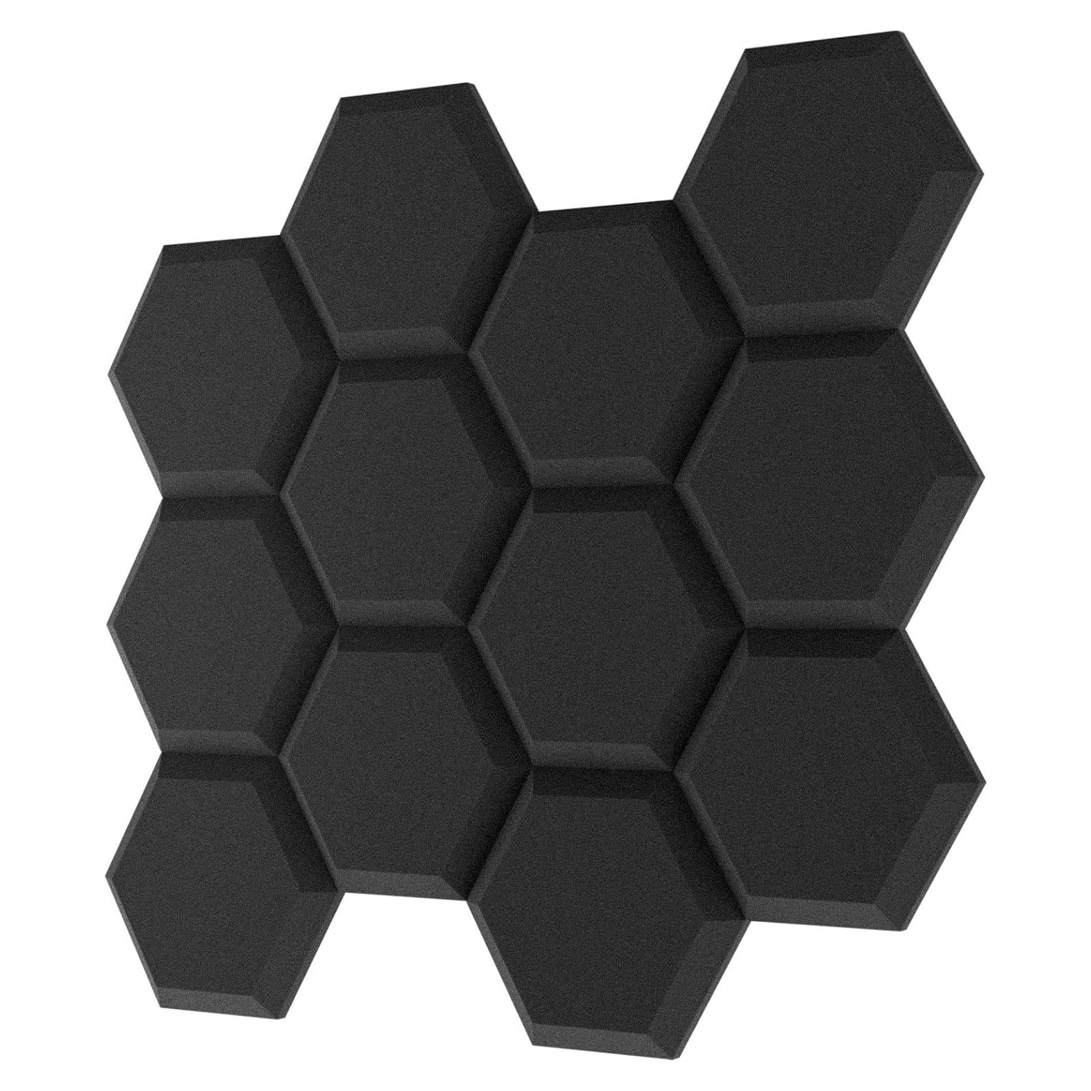 Paneles Acústicos Hexagonales TroyStudio 12 Pcs 35.1x30 cm