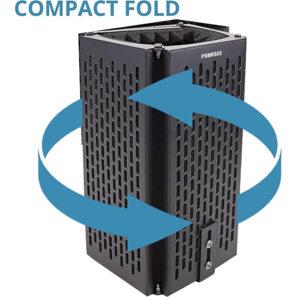 Escudo de Aislamiento de Sonido Pyle con 5 Paneles Acústicos