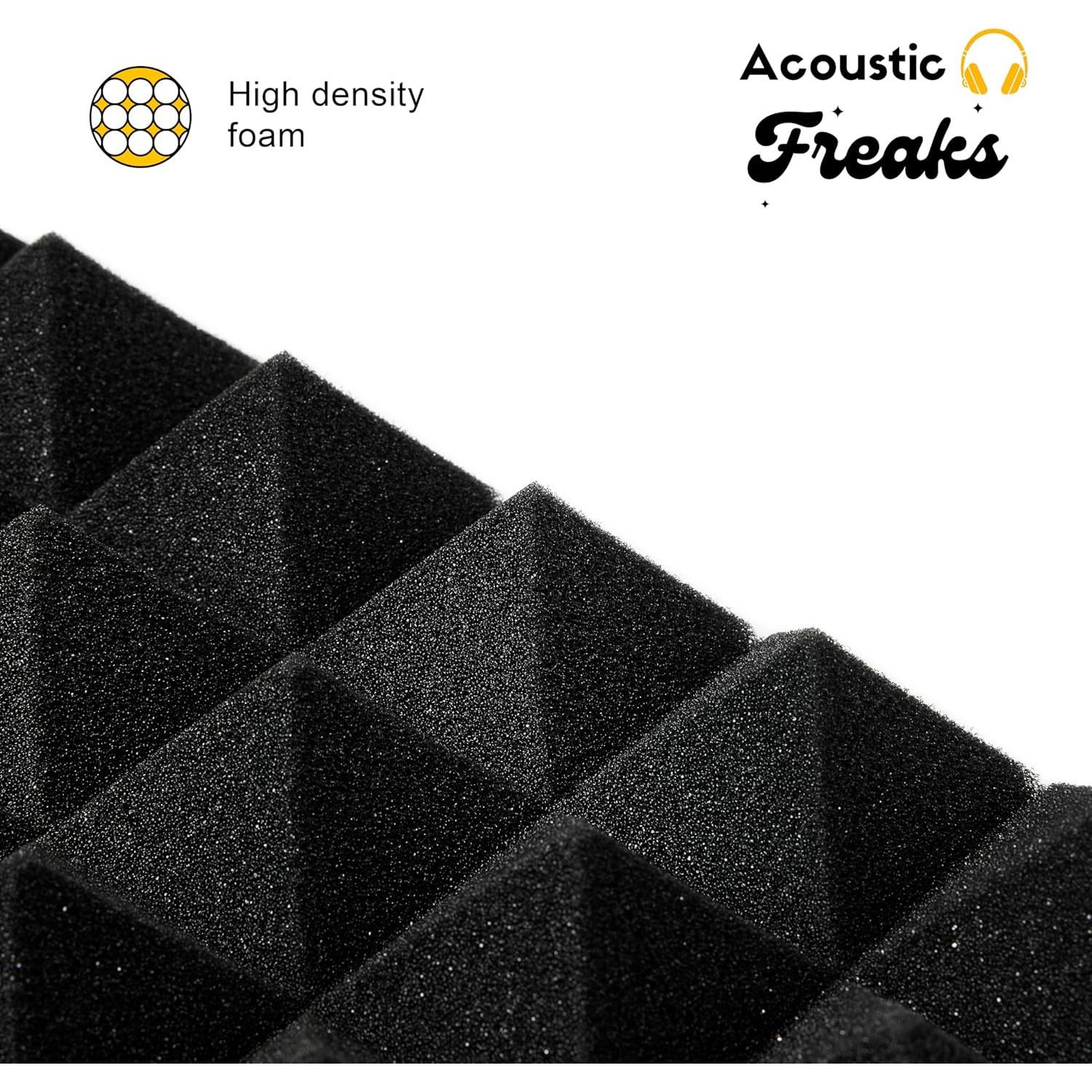 Paquete de 25 Paneles Acústicos Piramidales Acoustic Freaks 30.48x30.48cm