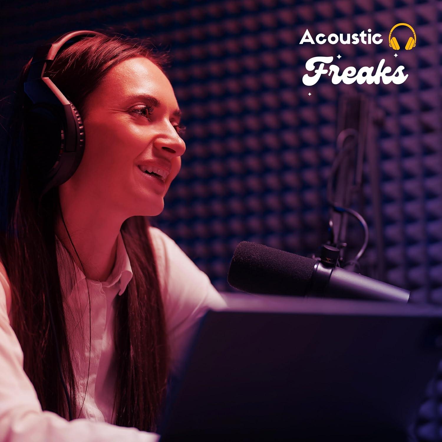 Paquete de 25 Paneles Acústicos Piramidales Acoustic Freaks 30.48x30.48cm