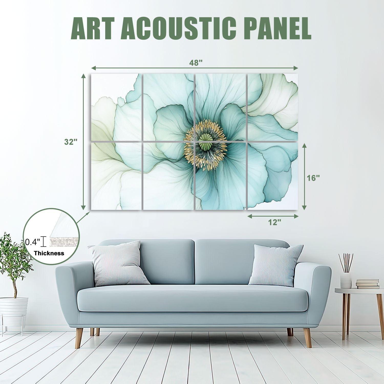 Paquete de 8 Paneles Acústicos Absorbentes de Sonido 121.9x81.3cm