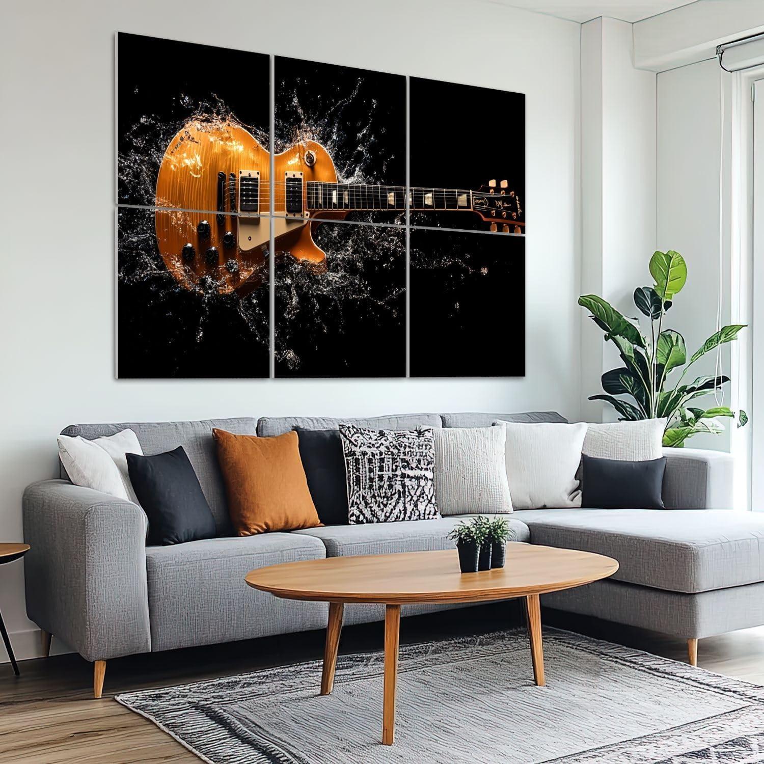 Paquete de 6 Paneles Acústicos Art 182x122 cm Aislantes Sonido