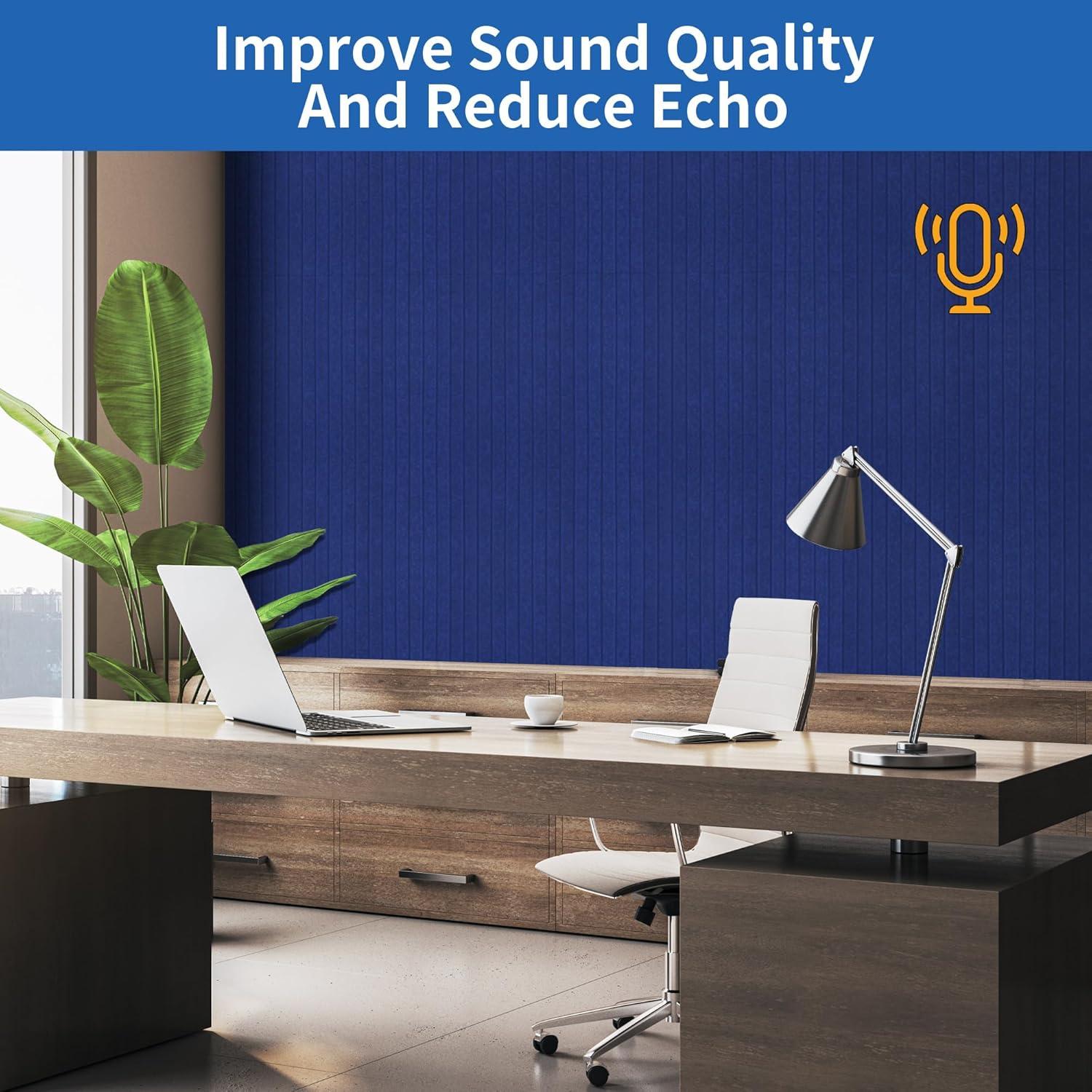 Paquete de 10 Paneles Acústicos 120x60 cm EVENRISING Negro