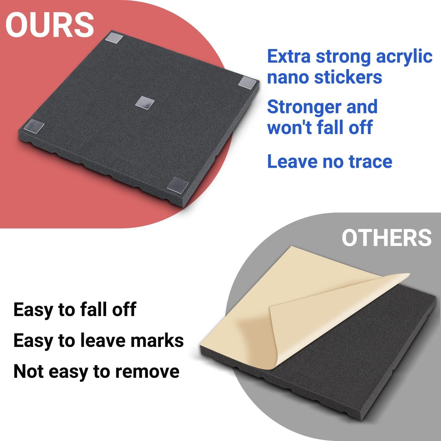 Paneles de Espuma Aislantes de Sonido Topnaca 12 Piezas 30.48cm