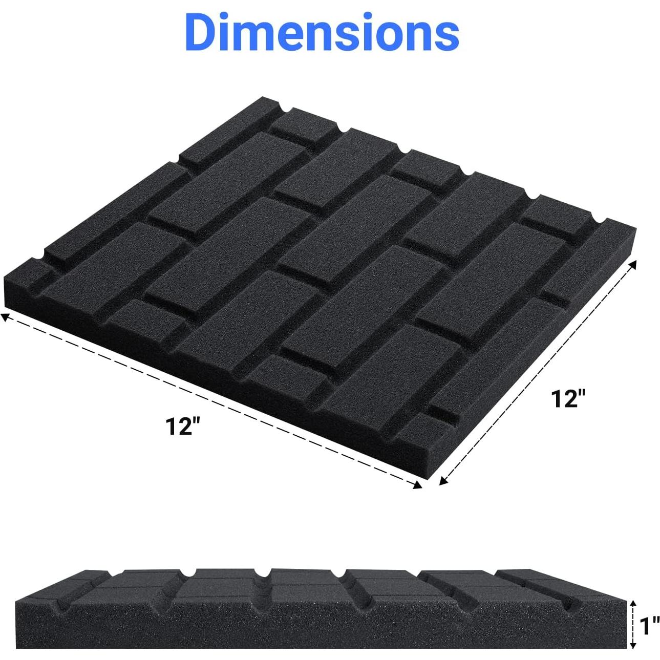 Paneles de Espuma Aislantes de Sonido Topnaca 12 Piezas 30.48cm