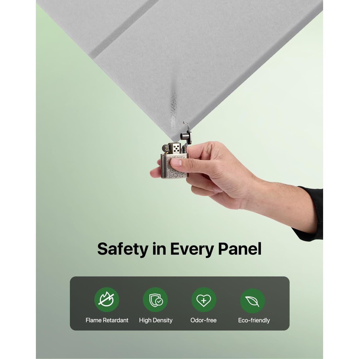 Paneles Acústicos Aislantes de Sonido Y-Line, 12 Piezas 30.48x25.9 cm