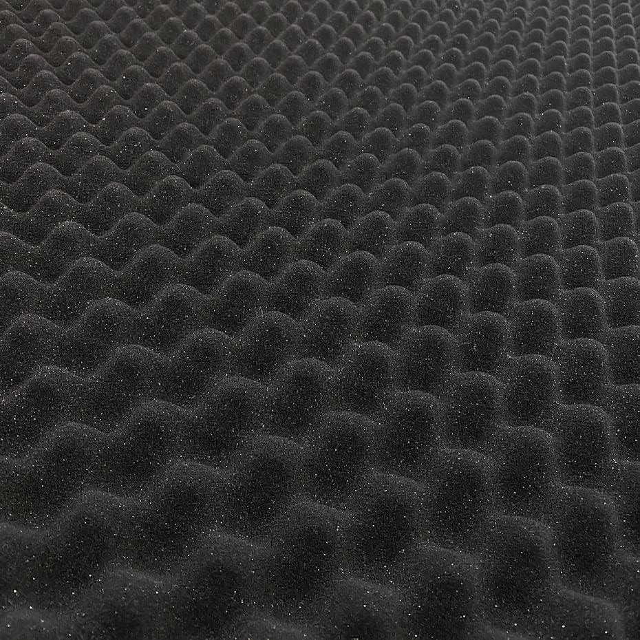 Panel Acústico Autoadhesivo BookishBunny 1.5" Negro 1x2m