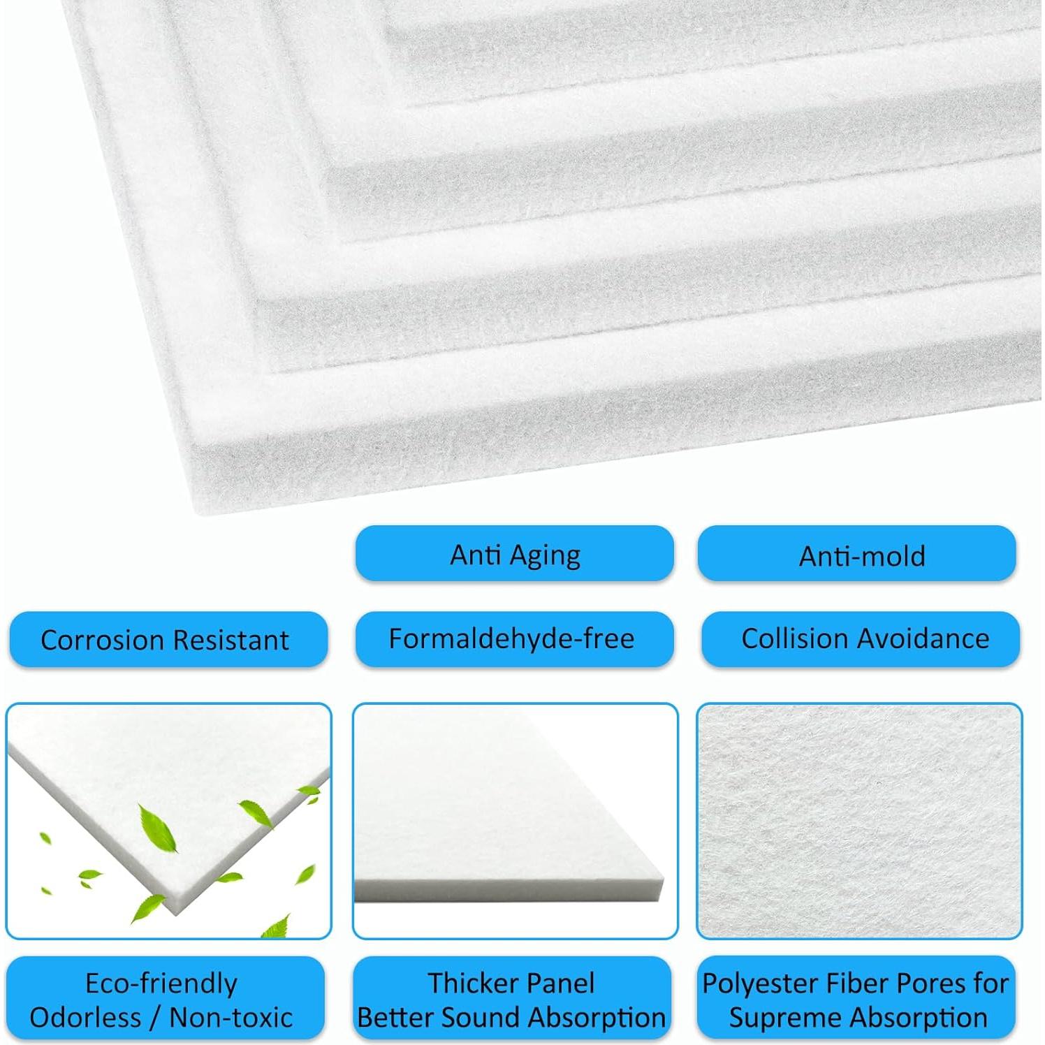 Paneles Acústicos BXI Engrosados 30x30 cm - Paquete de 12