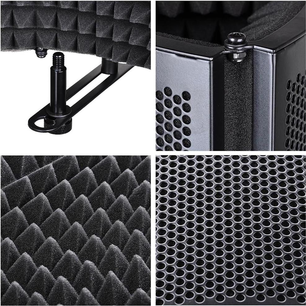 Panel Aislante de Micrófono AW 3 Pliegues 33x24 cm Espuma Acústica