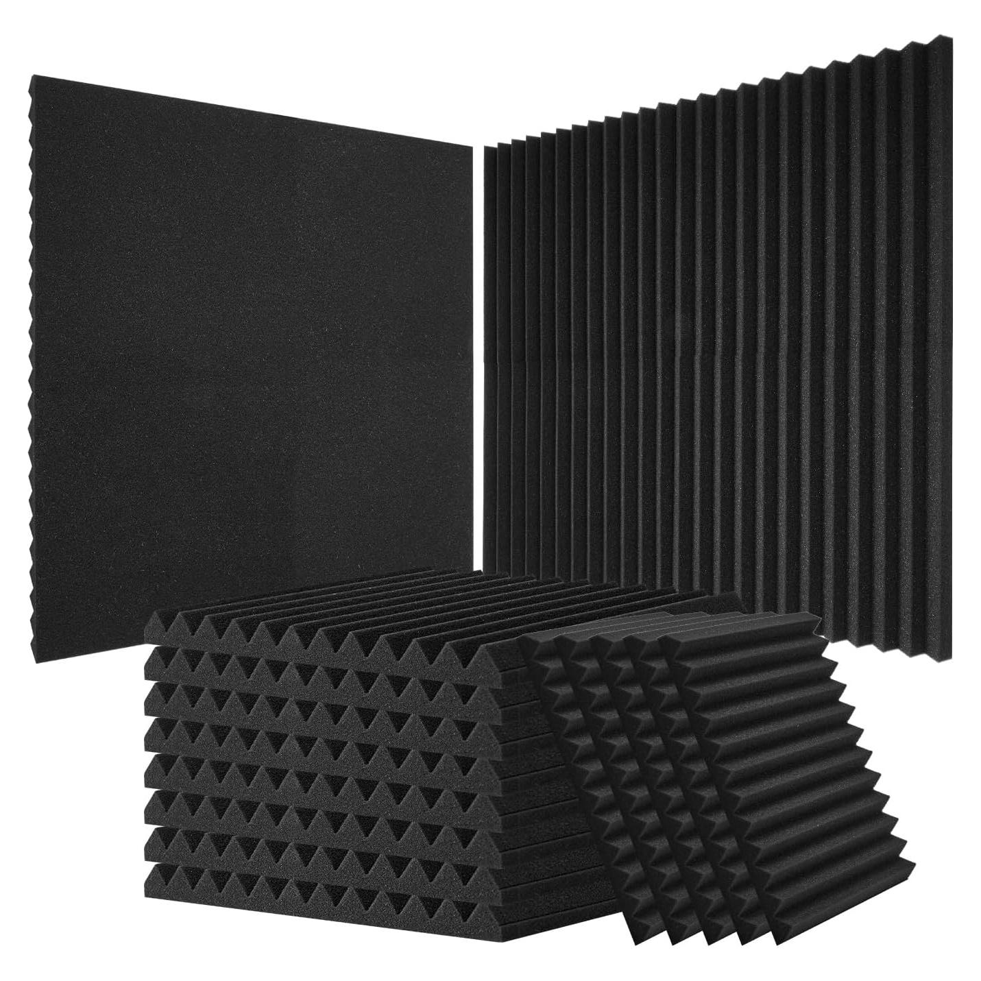 Paneles Acústicos VEVOR 52 Piezas 30.48x30.48cm Alta Densidad