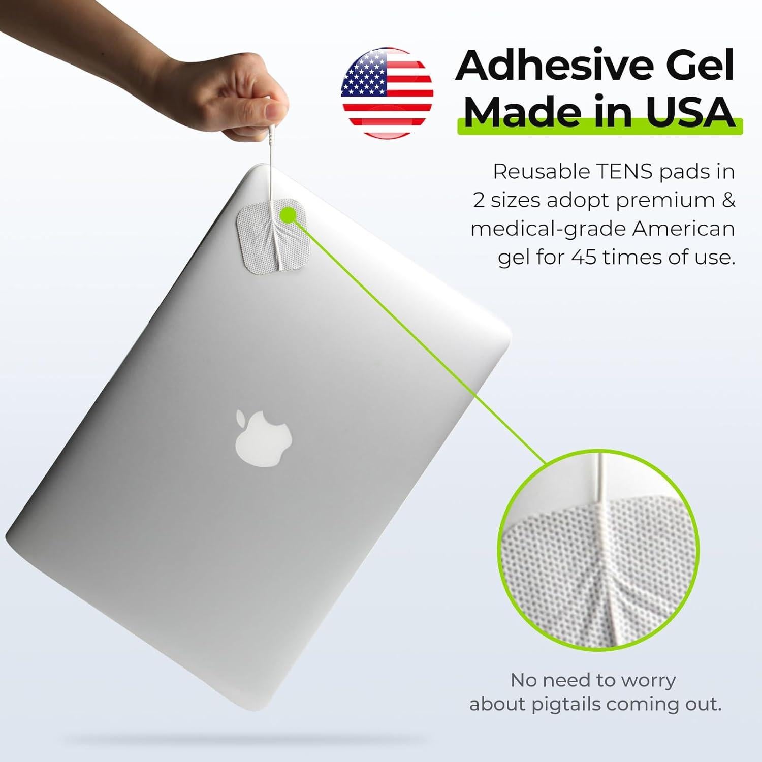 Estimulador Muscular AUVON TENS 3-en-1 con 40 Intensidades