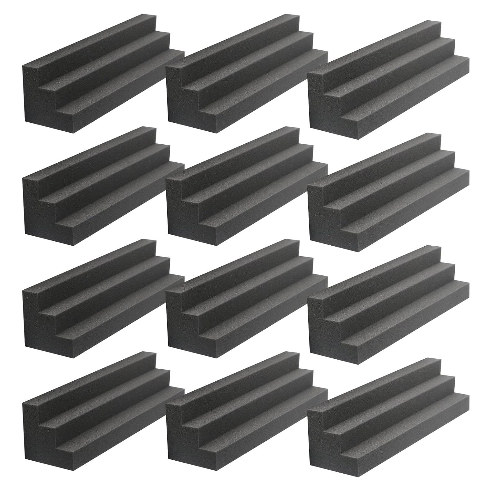 Paneles Acústicos Trampa de Graves 12 Unidades 30.48x7.62x7.62cm