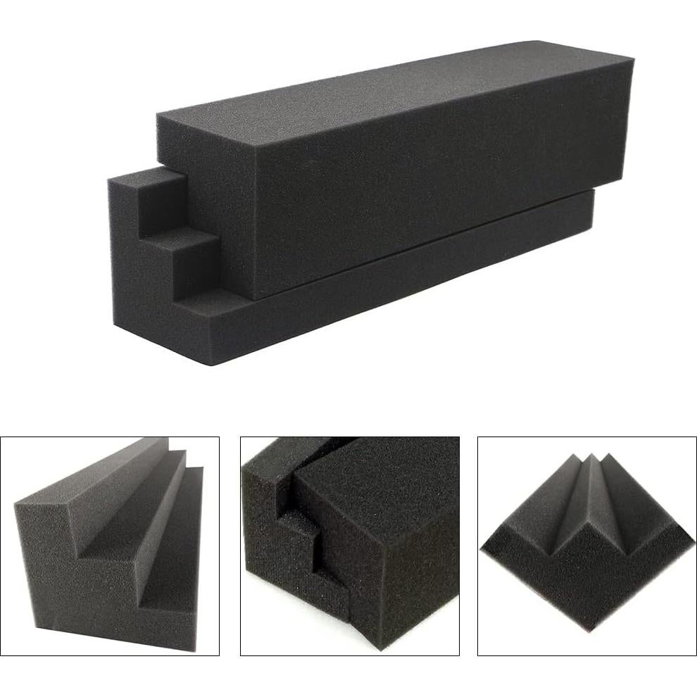 Paneles Acústicos Trampa de Graves 12 Unidades 30.48x7.62x7.62cm